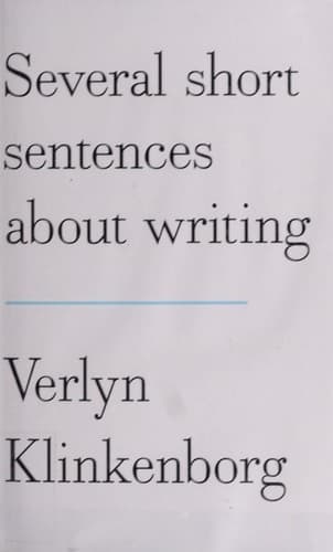 Several Short Sentences About Writing cover