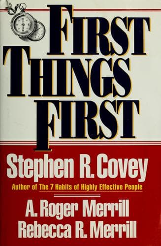 First Things First cover