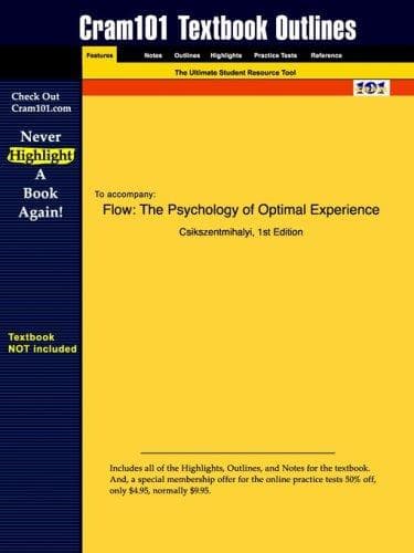 Flow The Psychology of Optimal Experience cover